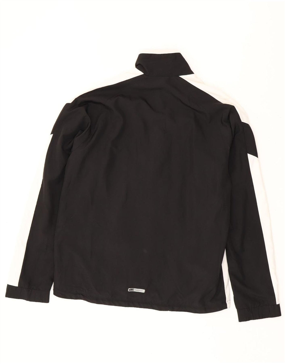 Puma Jungen-Trainingsanzug-Topjacke, 13–14 Jahre, XL, schwarzes Farbblock-Polyester
