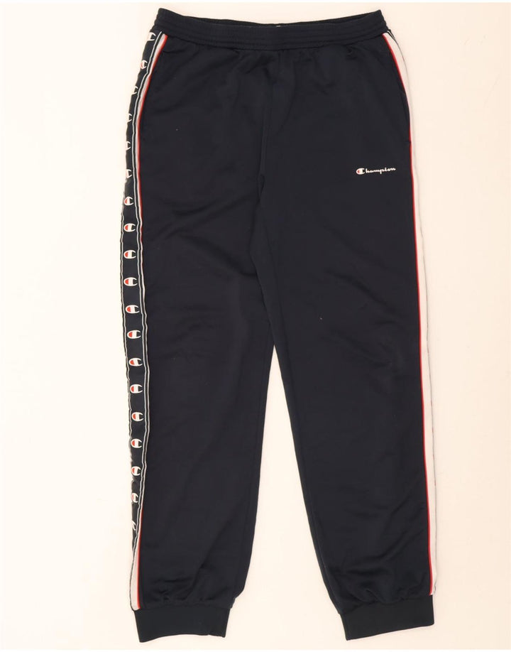 Champion Herren-Trainingshose mit Grafik, mittelgroß, Marineblau, Polyester