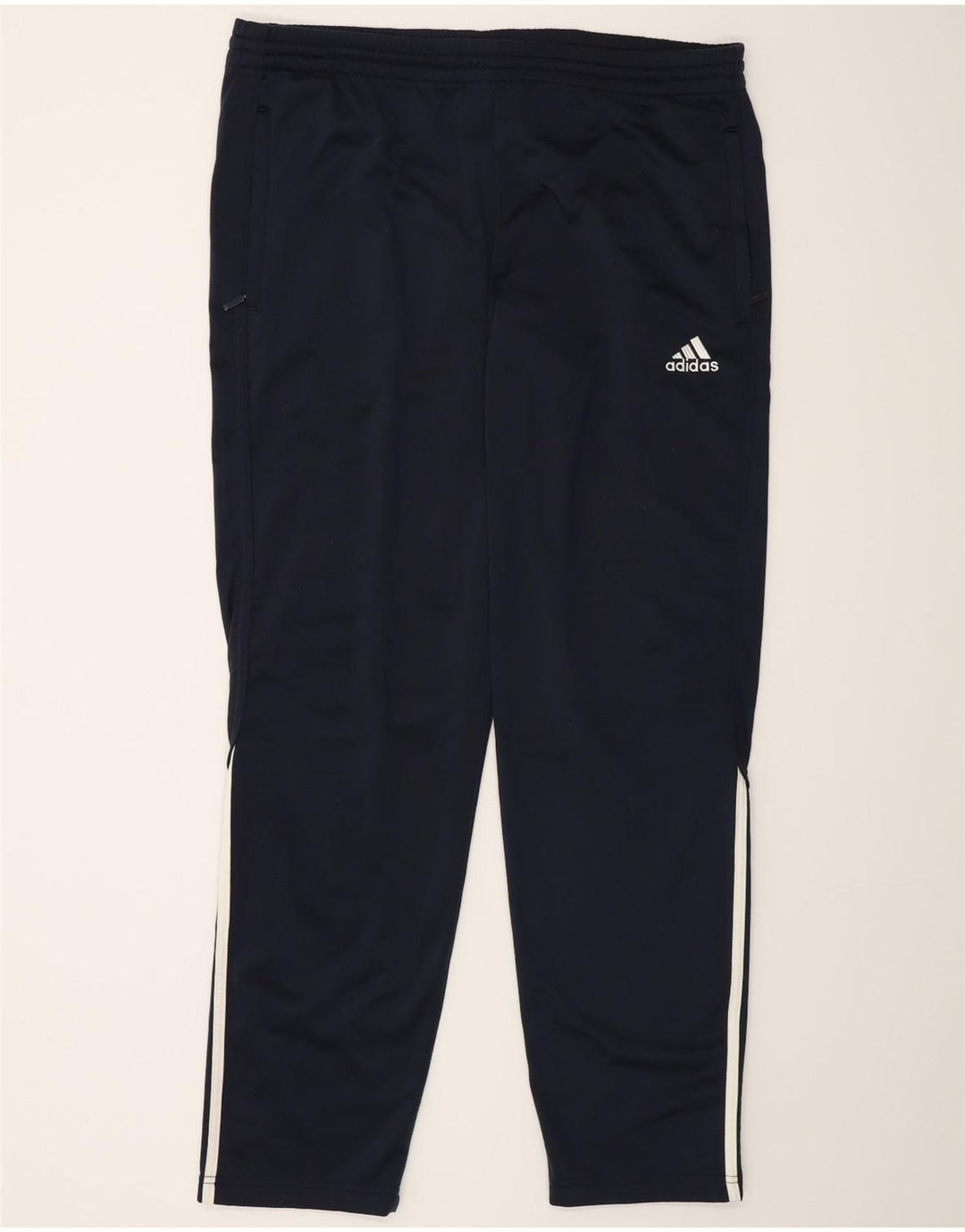 Adidas Herren-Trainingshose UK 40/42 Mittelmarineblaues Polyester
