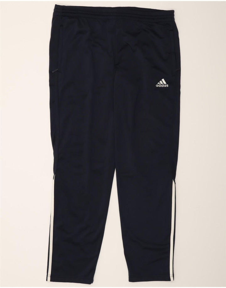 Adidas Herren-Trainingshose UK 40/42 Mittelmarineblaues Polyester