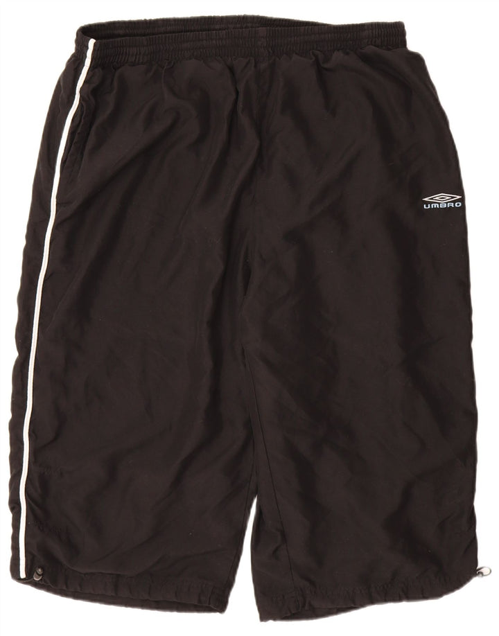 UMBRO Herren Bermuda Sport Shorts 2XL Schwarz Polyester