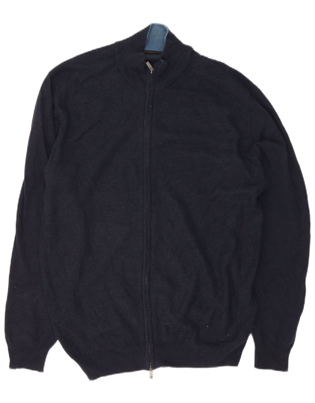 Massimo Dutti Herren-Trainingsanzug, Oberteil, Jacke, 2XL, Marineblau, Baumwolle