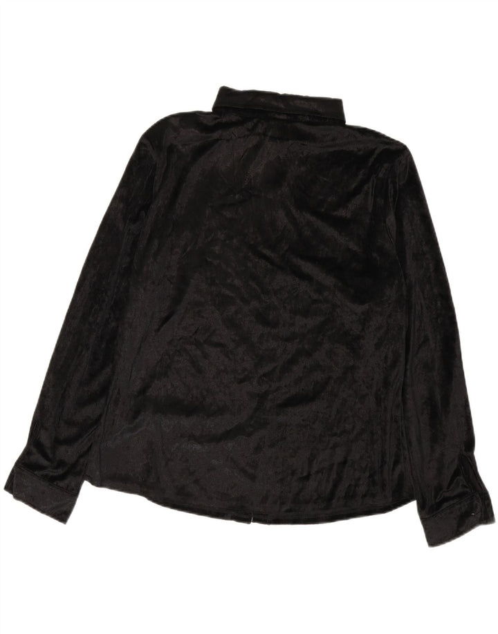 Trend Damen Hemdbluse UK 20 2XL Schwarz Polyester