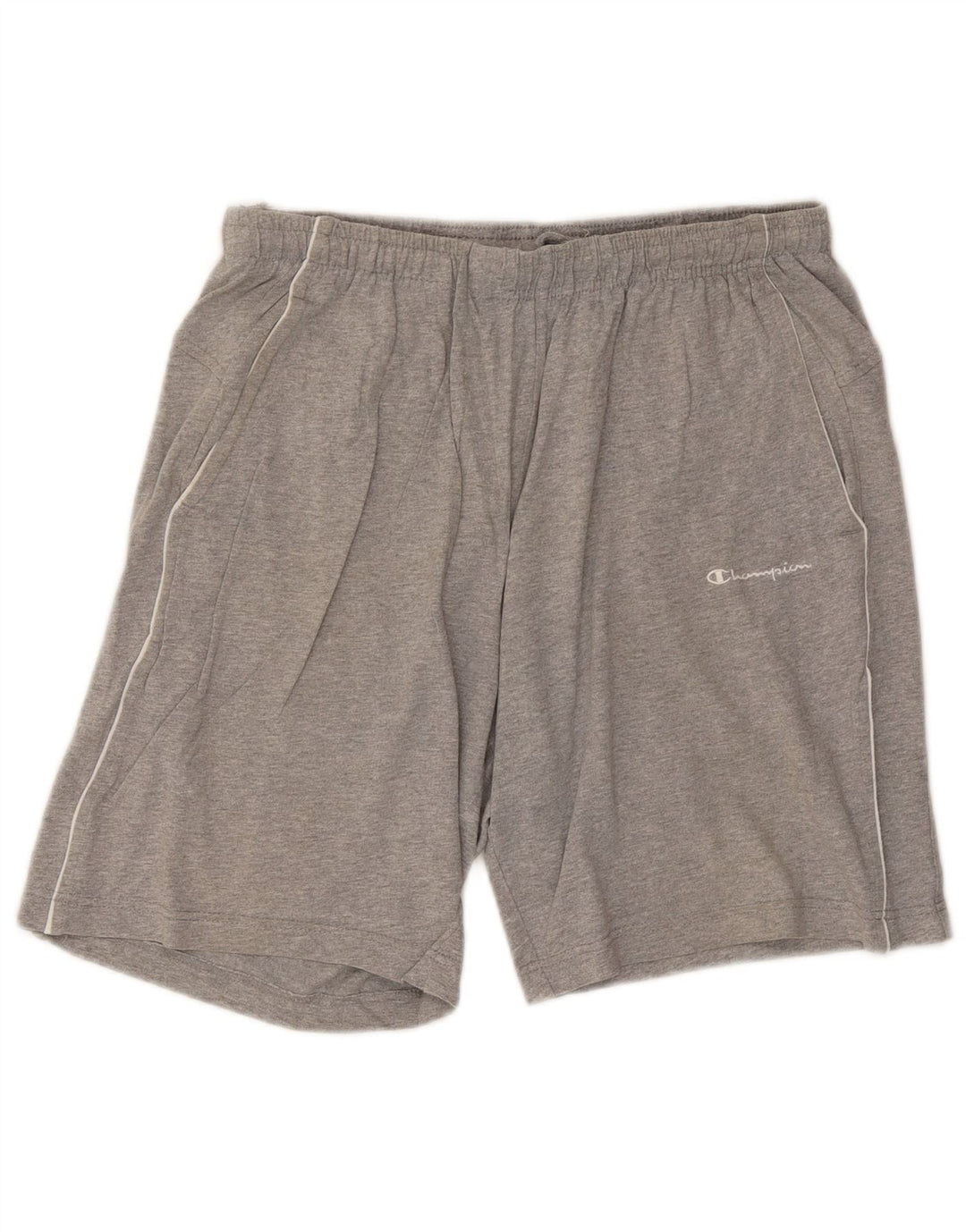 Champion Herren-Sportshorts, Größe L, Grau meliert