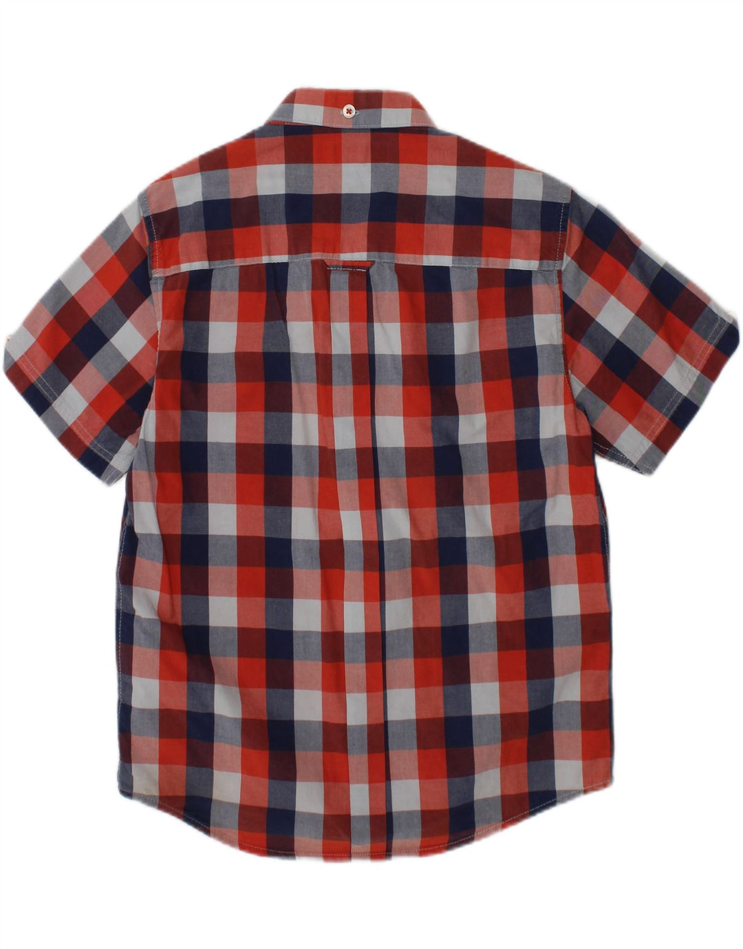 BEN SHERMAN Boys Short Sleeve Shirt 6-7 Years Red Check Cotton Vintage Ben Sherman and Second-Hand Ben Sherman from Messina Hembry 