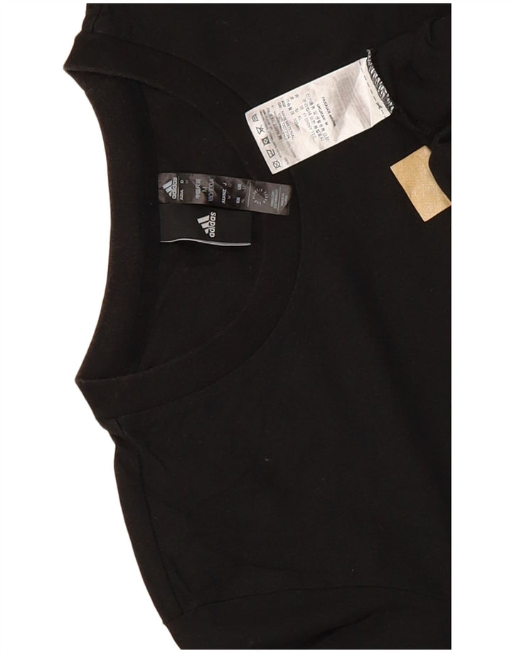 Adidas Herren Grafik T-Shirt Top Medium Schwarz Baumwolle