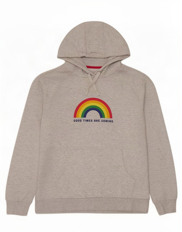 Mountain Warehouse Grafik-Kapuzenpullover für Damen, UK 12, Mittelgrau meliert