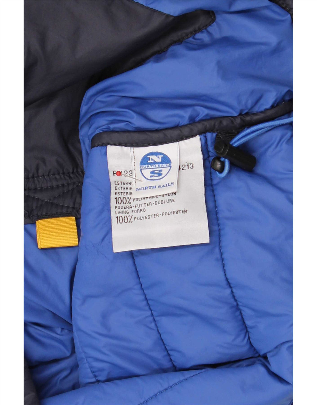 North Sails Herren-Jacke mit Kapuze, gepolstert, UK 38, mittelmarineblau, Polyamid