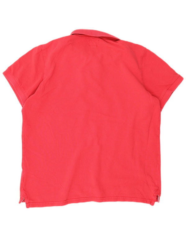 Superdry Herren-Poloshirt XL aus roter Baumwolle