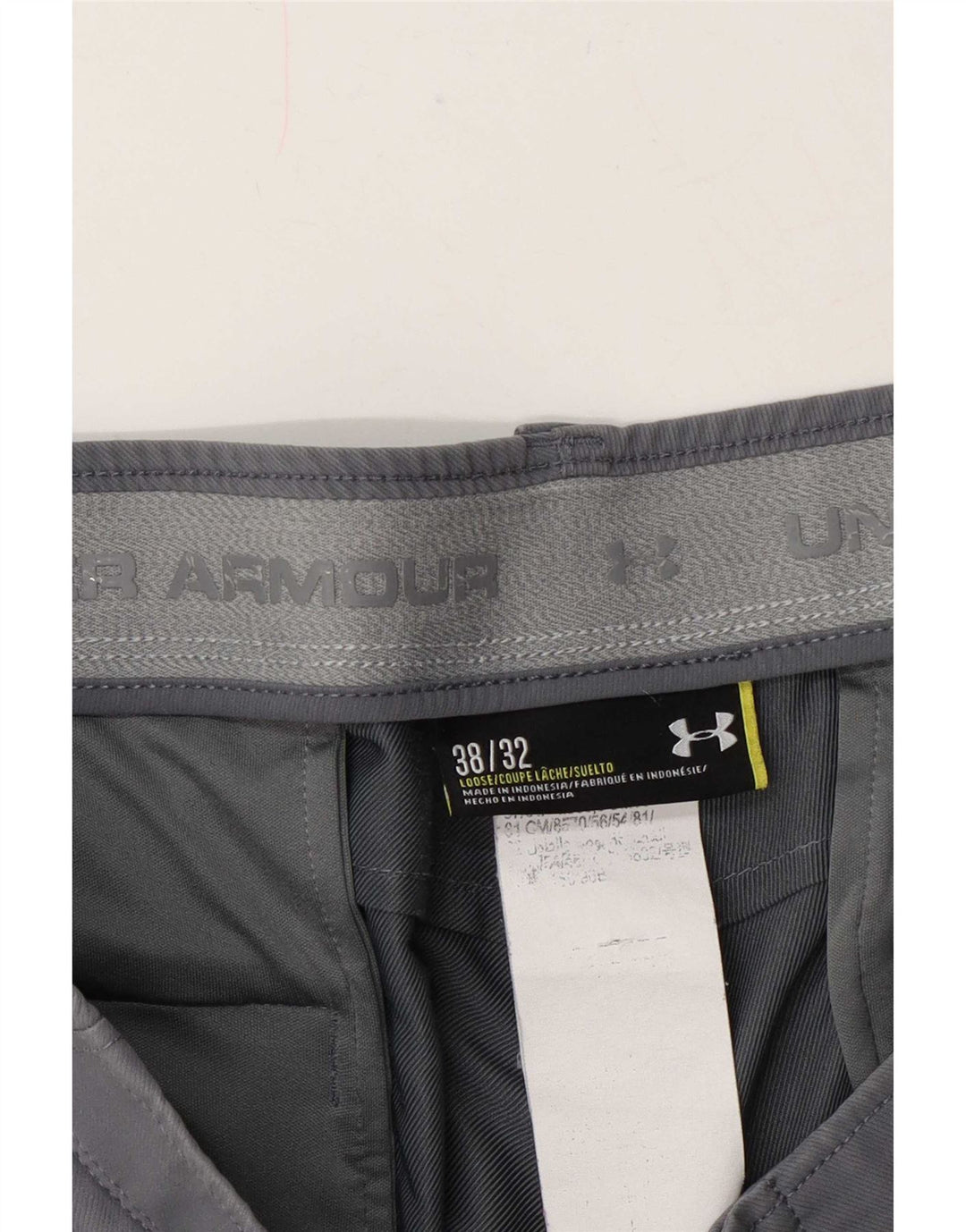Under Armour Herren Straight Chino Hose W38 L32 Grau