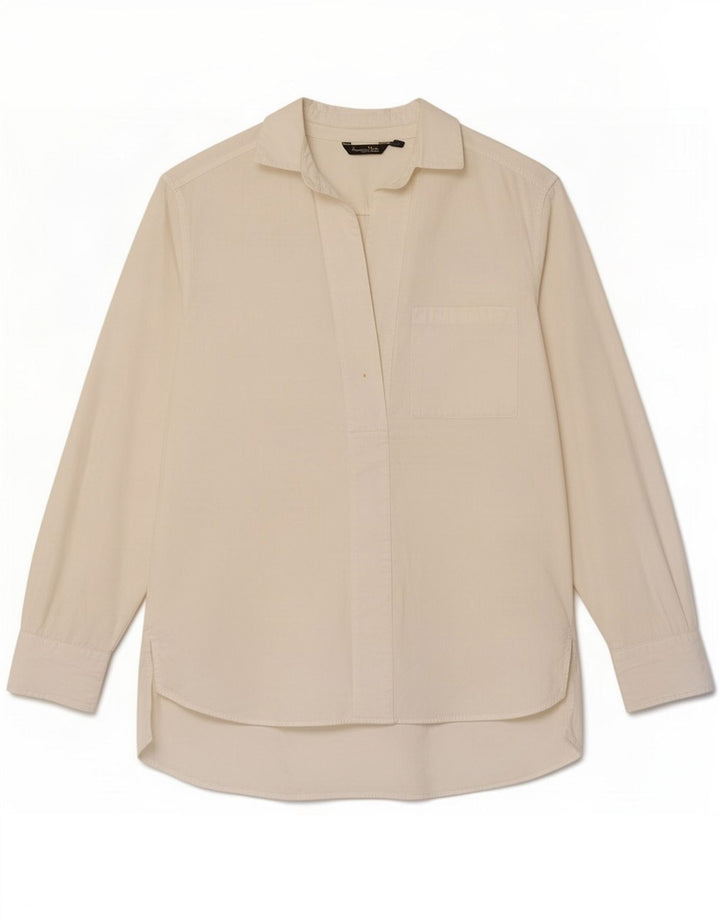 Massimo Dutti Damen Pullover Shirt EU 38 Small Weiß