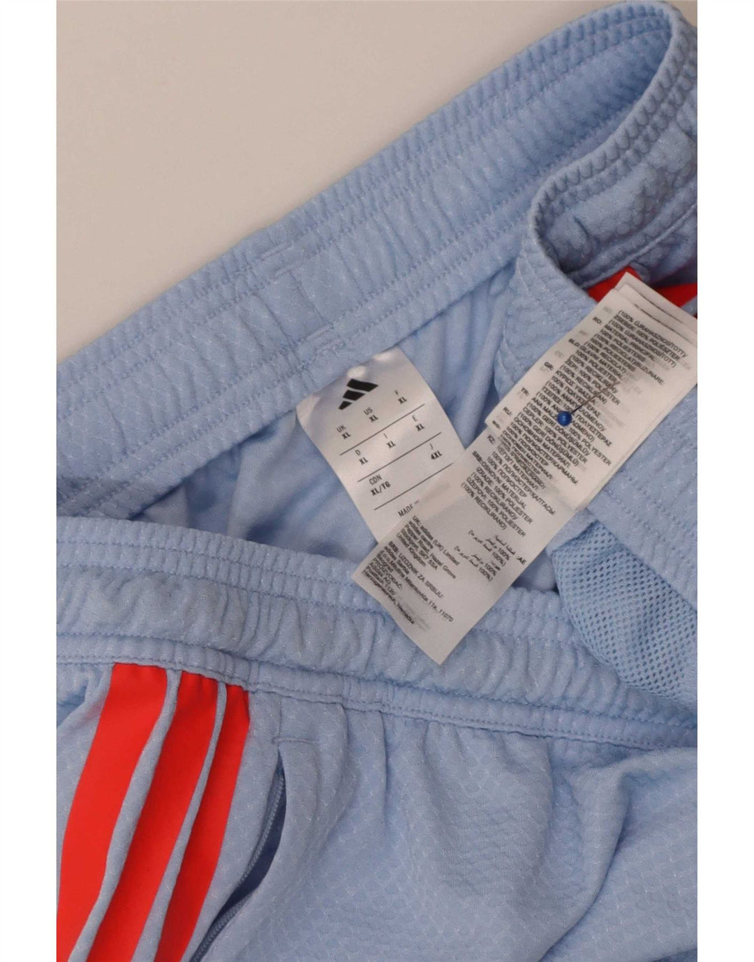 Adidas Herren Sport Shorts XL Blau Colourblock Polyester