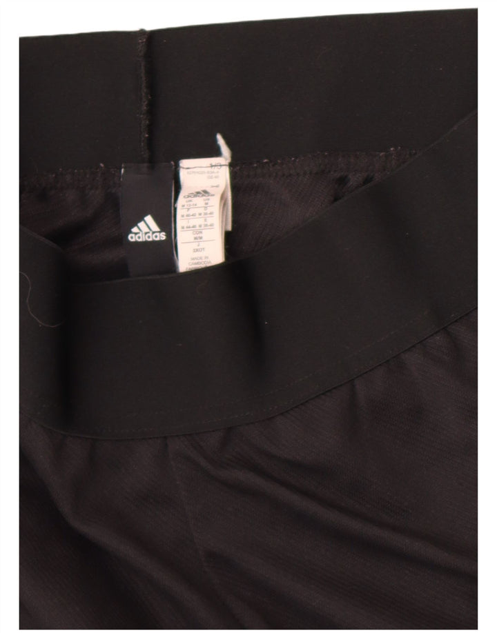 Adidas Damen-Trainingshose UK 12/14 Mittelschwarzes Polyester
