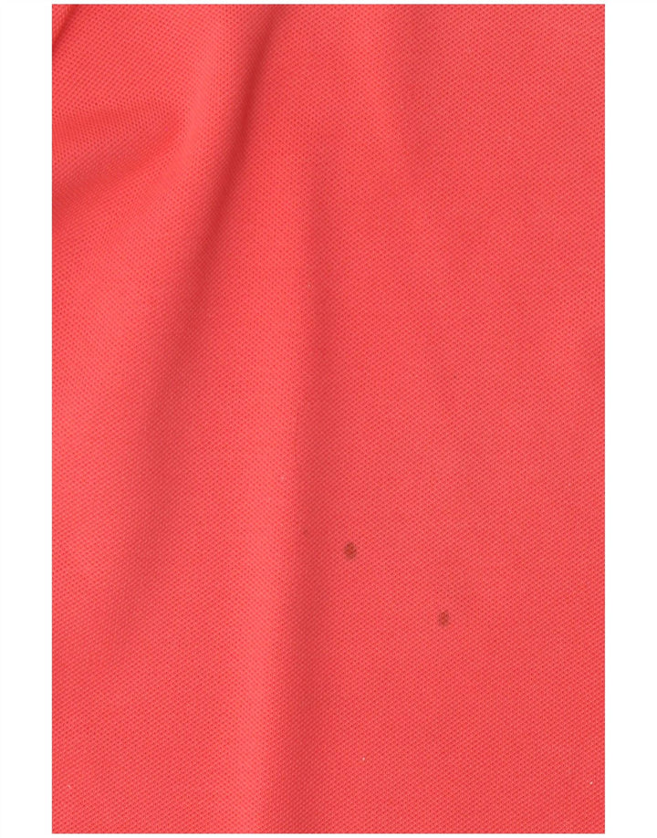 Lacoste Damen Poloshirt Größe 46 XL Rosa Baumwolle