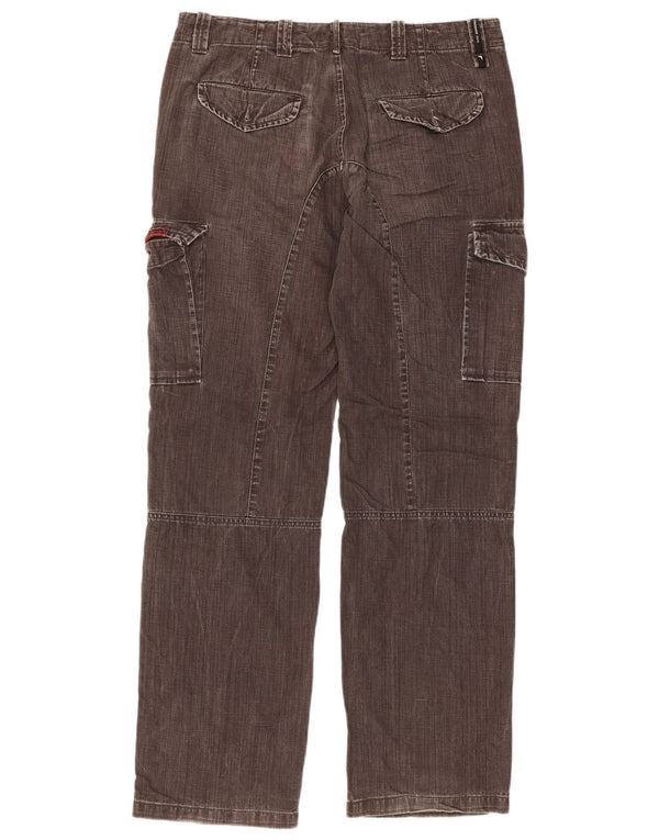 Trussardi Jeans Mens Cargo Straight IT 50 Large W34 L32 Grey Cotton