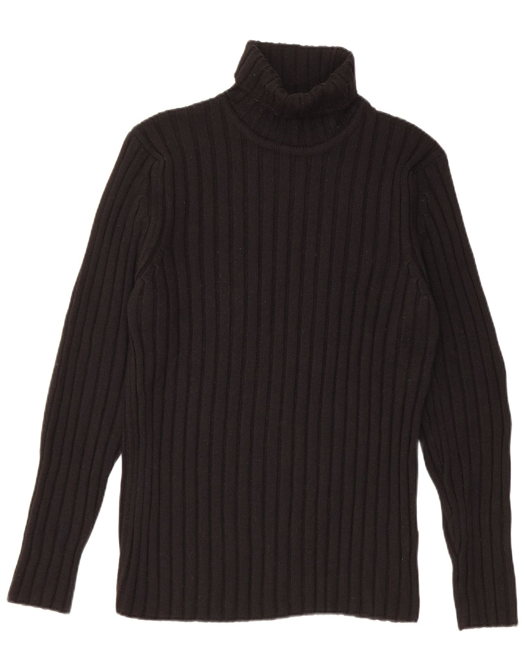 Rollkragenpullover für Herren von Rifle, Größe S, schwarze Merinowolle