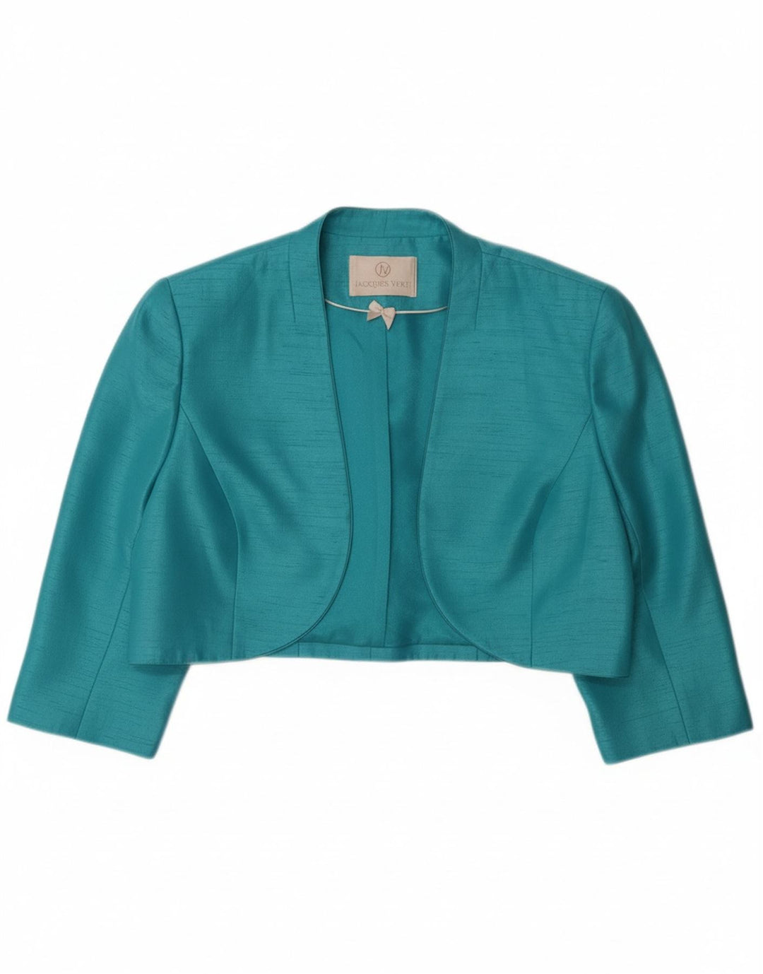 JACQUES VERT Damen 3/4 Ärmel Bolero Jacke UK 16 Large Türkis