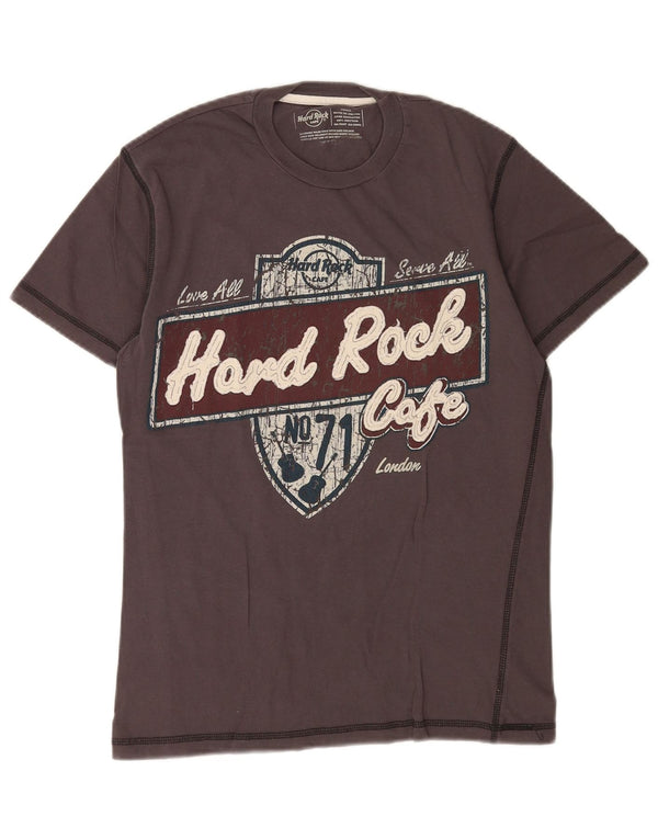 Hard Rock Cafe Herren London Graphic T-Shirt Top Small Grau Baumwolle