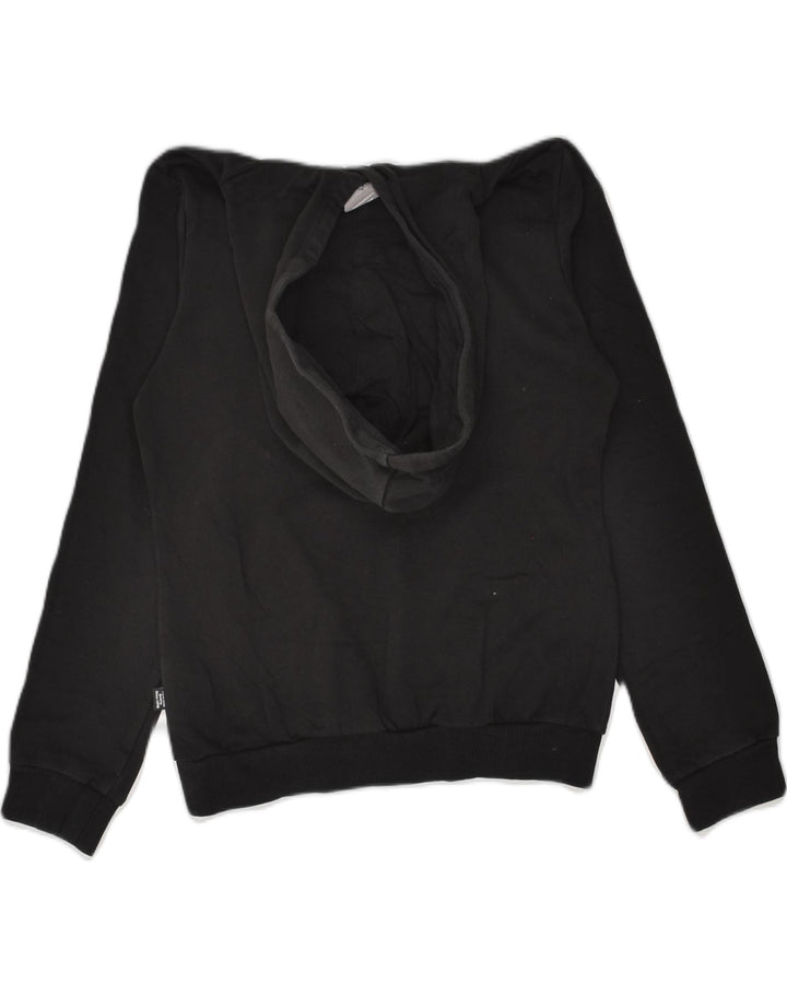 PUMA Boys Graphic Hoodie Jumper 11-12 Years Black Cotton | Vintage Puma | Thrift | Second-Hand Puma | Used Clothing | Messina Hembry 