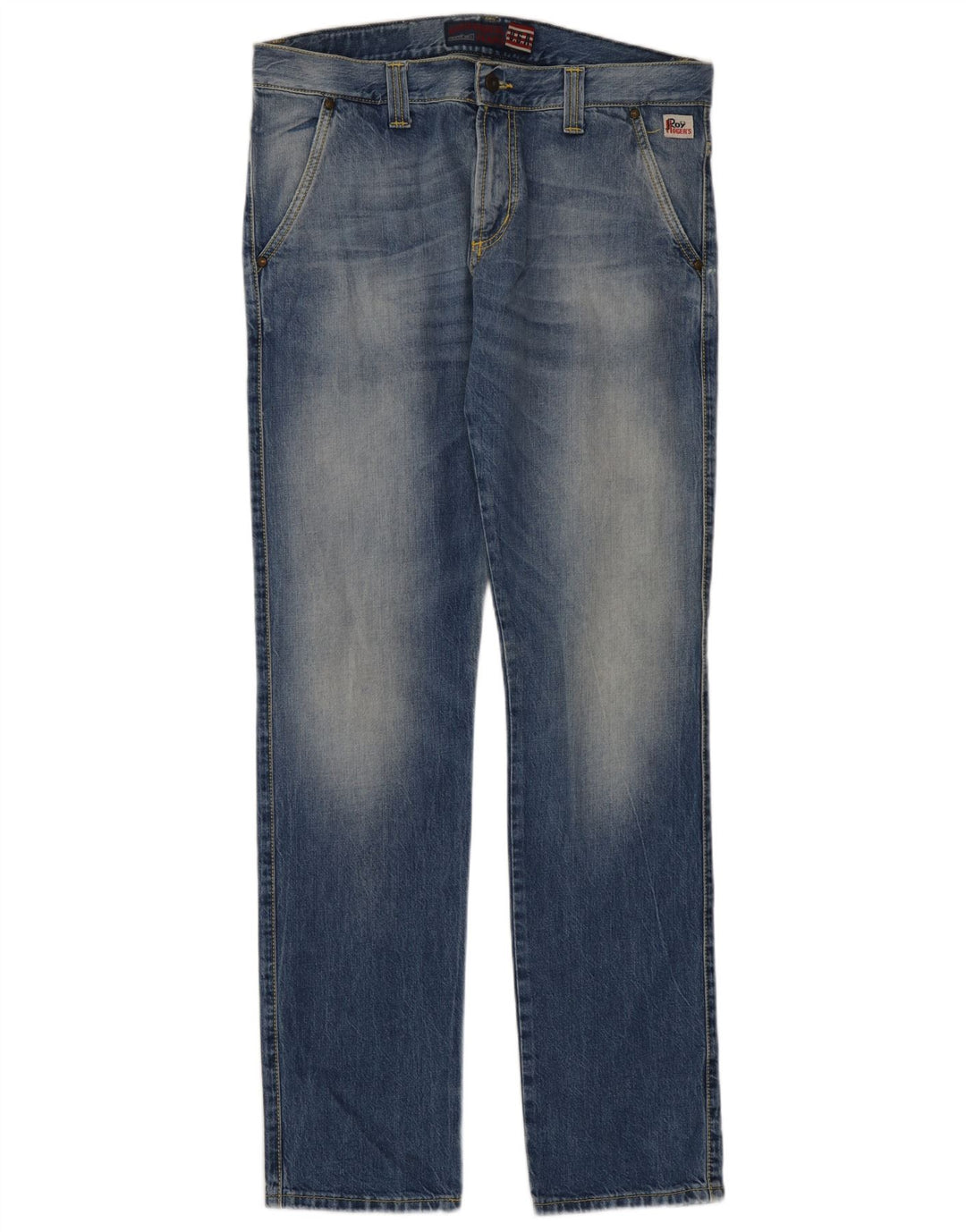Roy Rogers Herren Straight Jeans IT 48 Medium W34 L35 Blaue Baumwolle