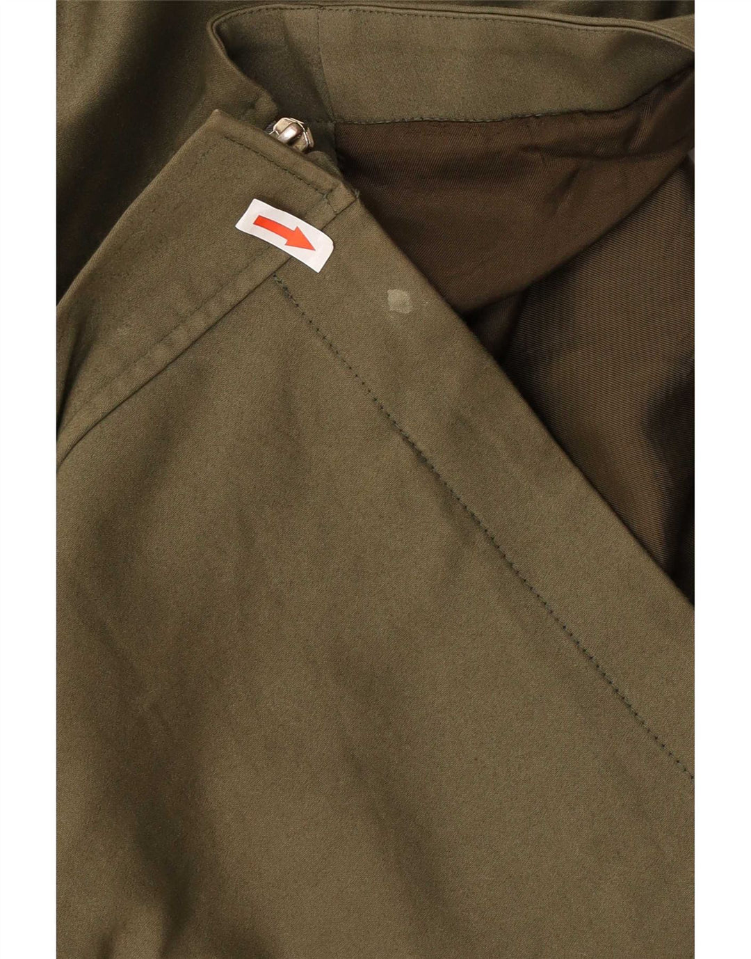 Reiss Damen Parka mit Kapuze, übergroß, Gr. 8, Khaki, Baumwolle
