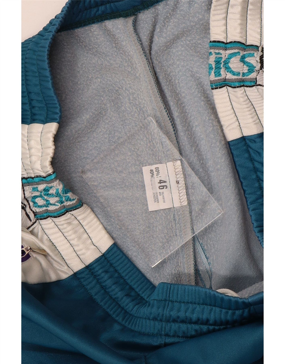 ASICS Herren-Trainingshose mit Grafik, IT 46, klein, Blau, Farbblock