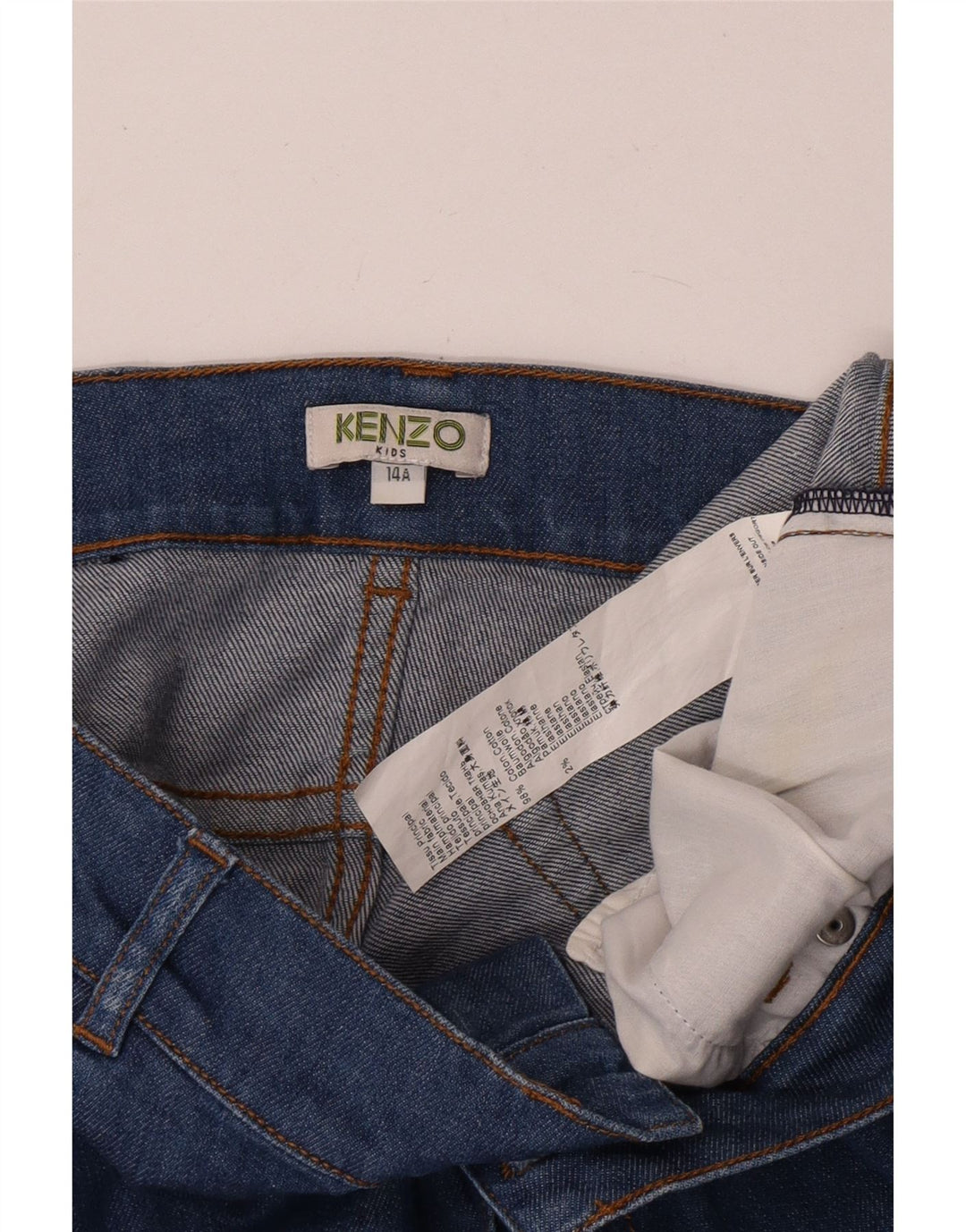 Kenzo Denim-Shorts für Jungen, 13–14 Jahre, W28, blaue Baumwolle