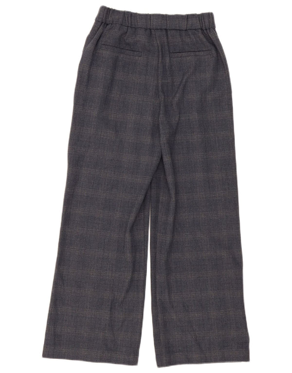 Zara Pegged Chino-Hose für Mädchen, 11–12 Jahre, W26 L26, grau kariert
