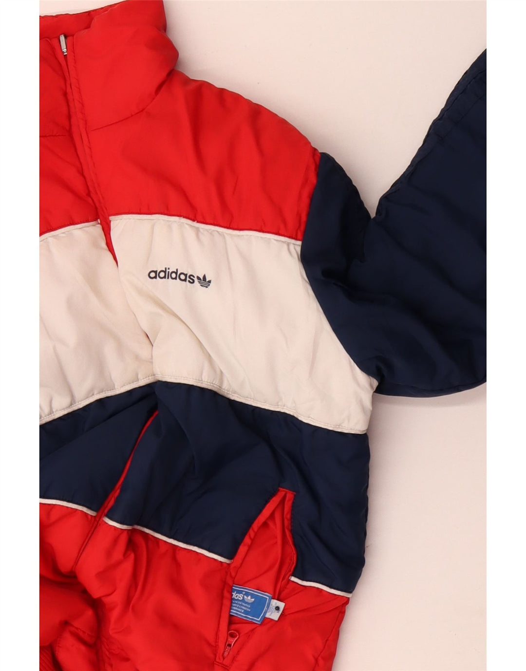 Adidas Herren Wendejacke UK 38 Medium Marineblau Colourblock Polyester