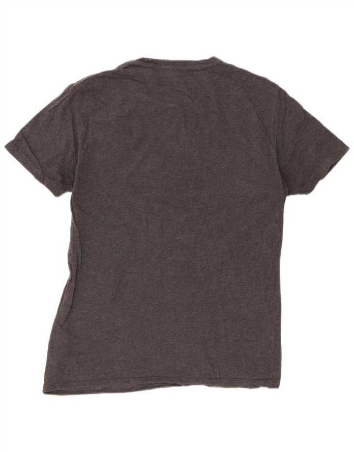 ALL SAINTS Damen T-Shirt Top UK 14 Mittelgraue Baumwolle