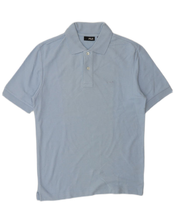FILA Herren-Poloshirt, kleine blaue Baumwolle