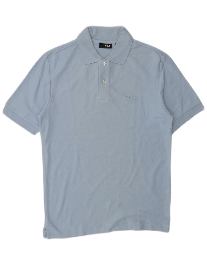 FILA Herren-Poloshirt, kleine blaue Baumwolle