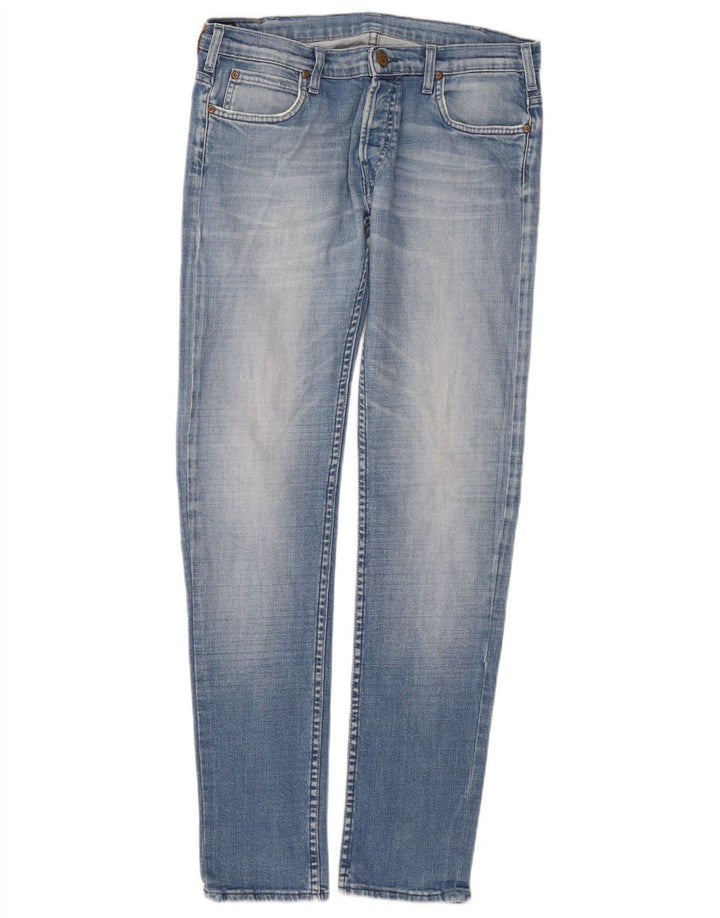 Lee Damen Powell Slim Jeans W32 L34 Blaue Baumwolle