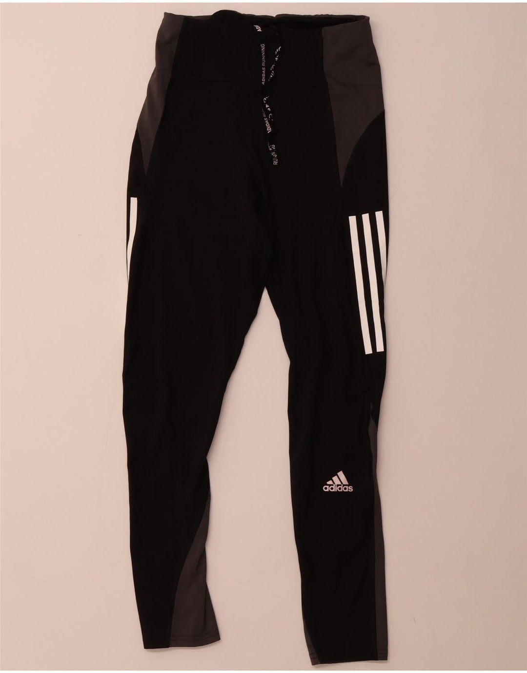 ADIDAS Damen Aeroready Leggings UK 8/10 Small Schwarz Colourblock