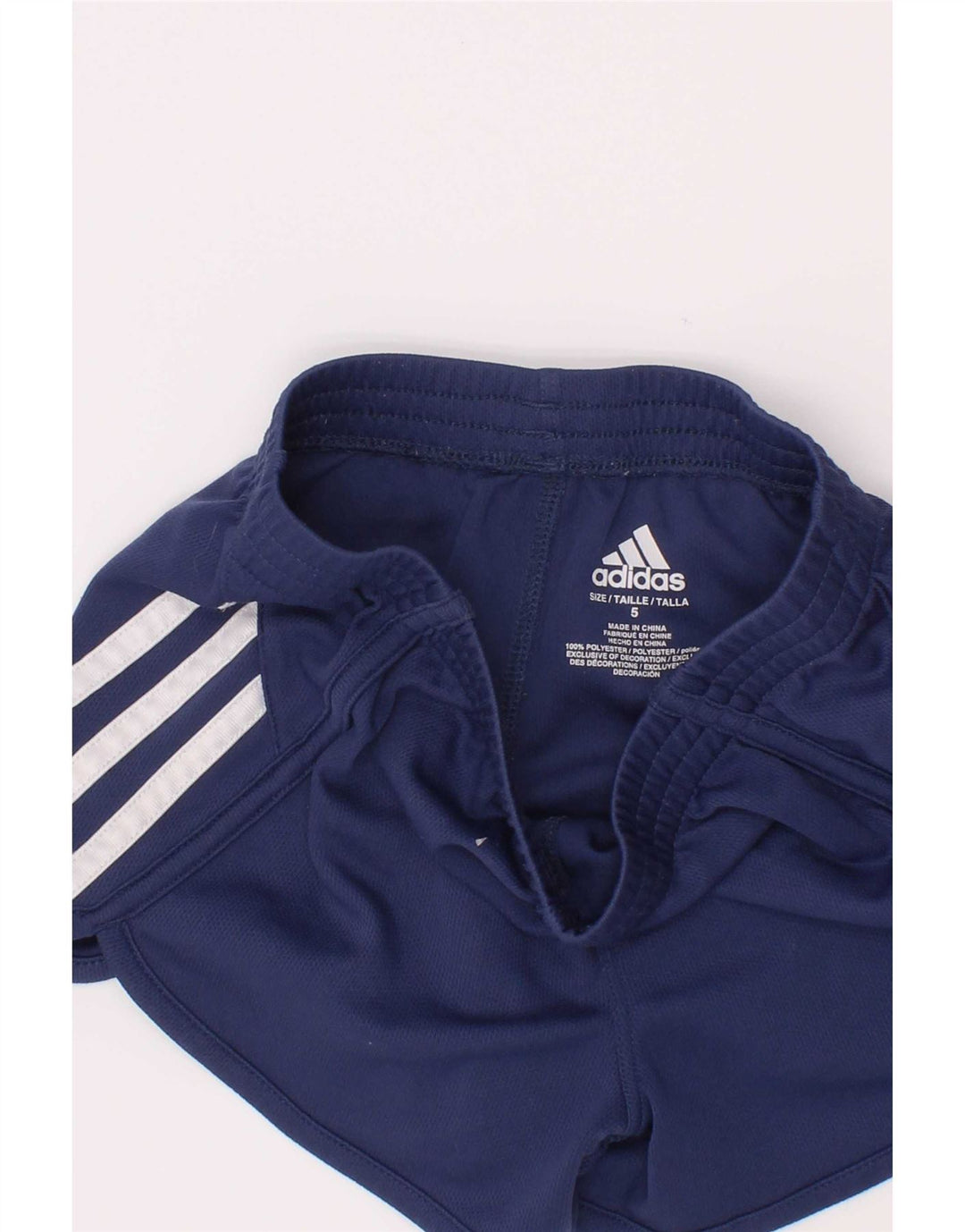 Adidas Mädchen Sport Shorts 4-5 Jahre Marineblau Polyester