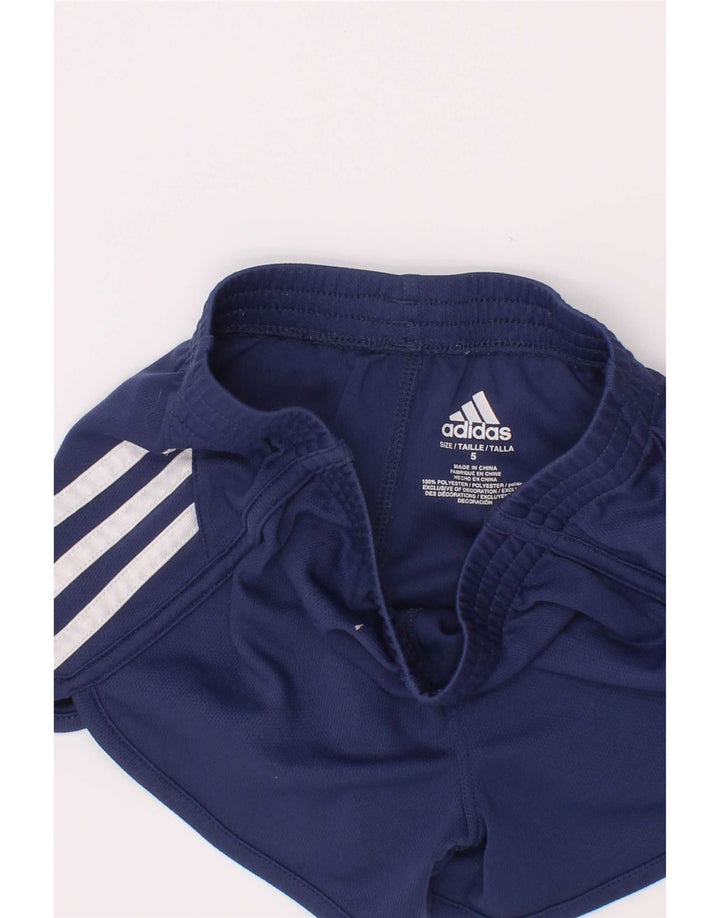 Adidas Mädchen Sport Shorts 4-5 Jahre Marineblau Polyester