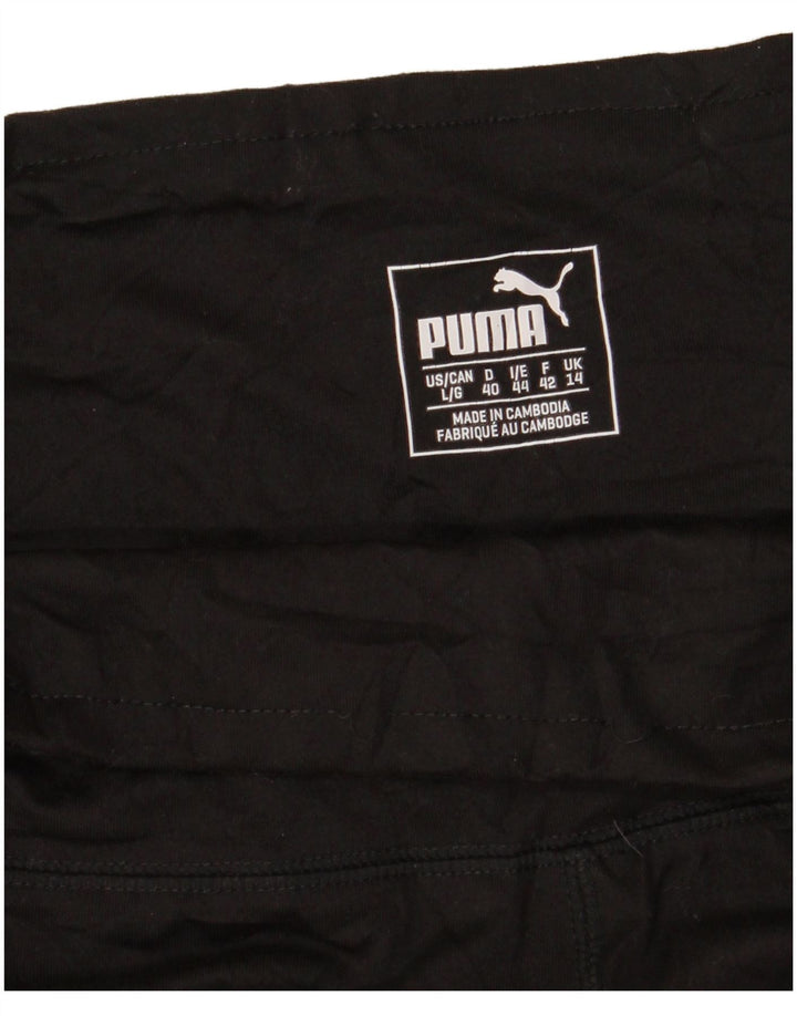 PUMA Damen Leggings UK 14 Large Schwarz