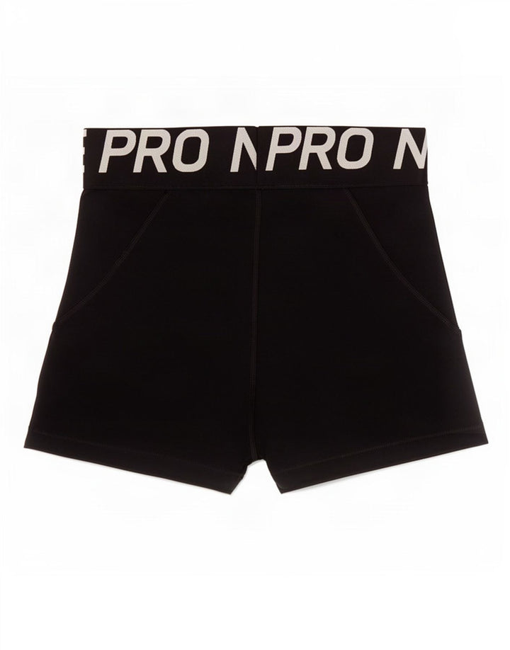 Nike Damen Graphic Sport Shorts UK 8 Small Schwarz Polyester