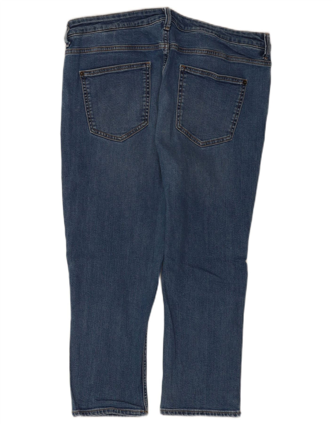 Marks & Spencer Damen Capri-Jeans, UK 16, Größe L, W36, L21, Blau, Baumwolle