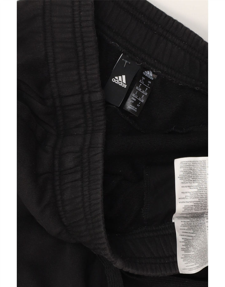 ADIDAS Damen Trainingshose Jogger UK 8/10 Small Schwarz Baumwolle