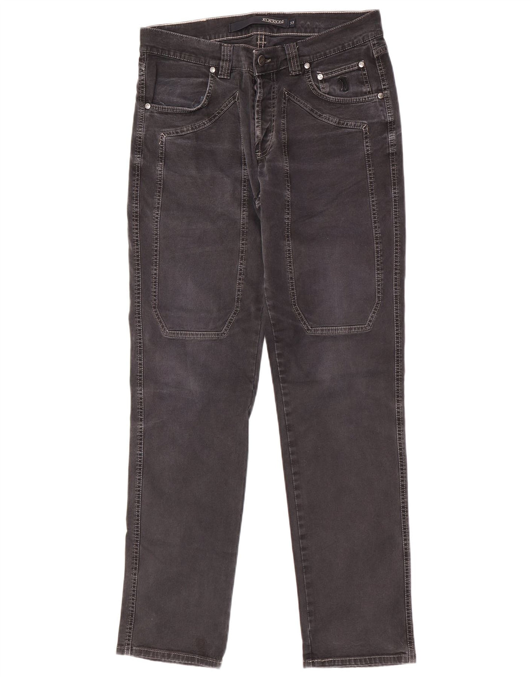 Jeckerson Herren Slim Jeans W33 L33 Schwarze Baumwolle