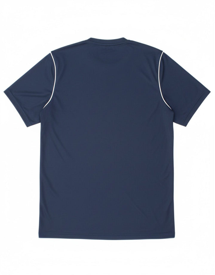 NIKE Mens Dri Fit Slim Fit T-Shirt Top Medium Navy Blue Polyester