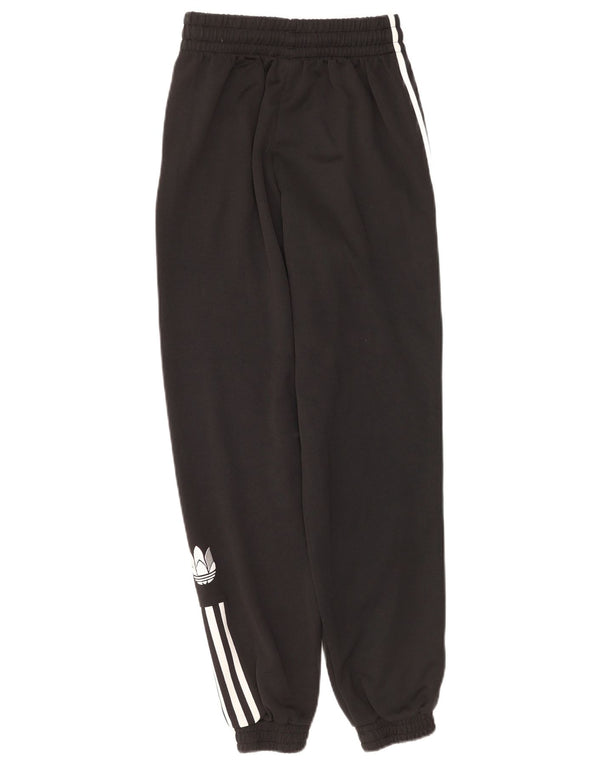 Adidas Womens Primegreen Graphic Tracksuit Trousers Joggers UK 6 XS Black