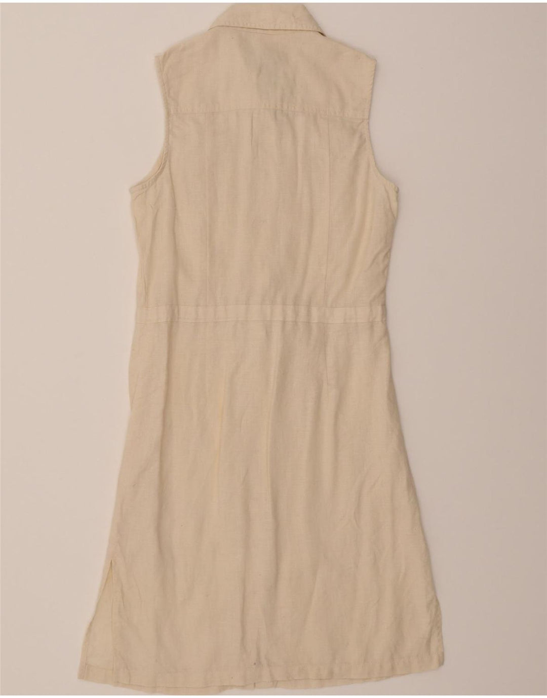 EXPRESS Womens Sleeveless Shirt Dress US 5/6 Medium Beige Cotton Vintage Express and Second-Hand Express from Messina Hembry 