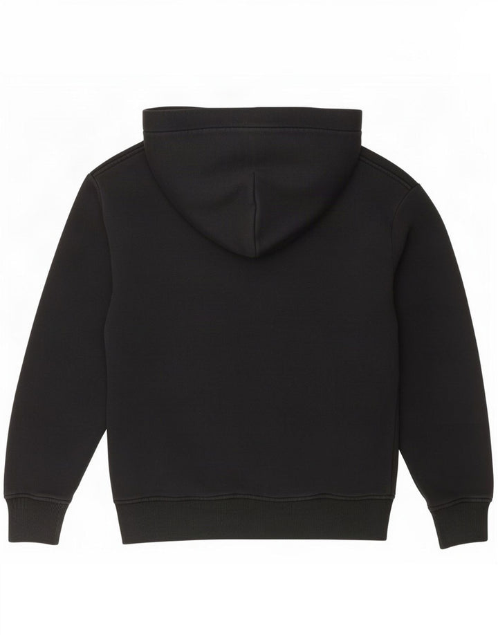 Zara Herren-Hoodie-Pullover aus mittelschwarzer Baumwolle