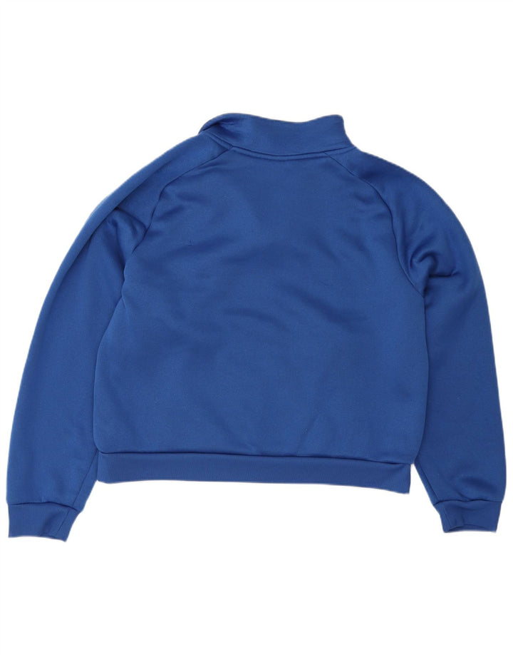 Under Armour Herren Crop Zip Neck Sweatshirt Pullover Large Blau Polyester