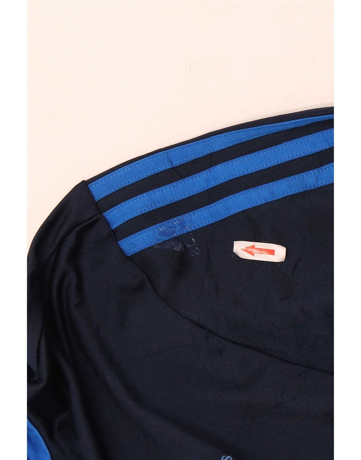 Adidas Herren Trainingsanzug Top Jacke UK 38/40 Medium Marineblau Polyester