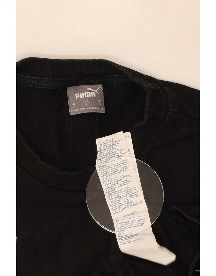 Puma Herren Grafik-Sweatshirt-Pullover, klein, schwarze Baumwolle