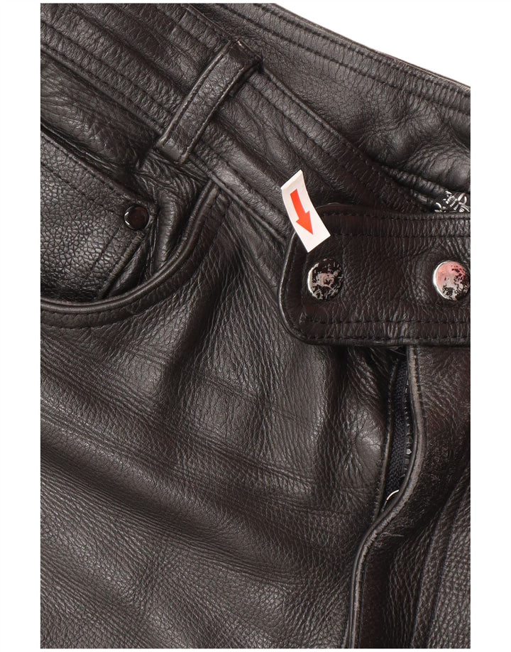 Heros By Held Herren Lederhose W32 L30 Schwarzes Leder
