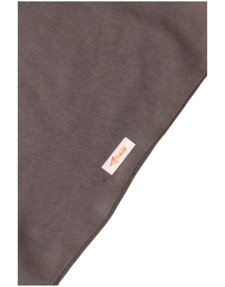 Nike Herren Grafik-Sweatshirt-Pullover aus mittelgrauer Colourblock-Baumwolle
